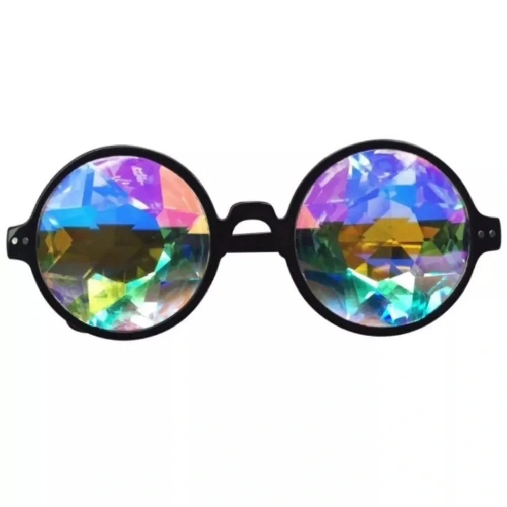 Holographic Kaleidoscope Festival Glasses